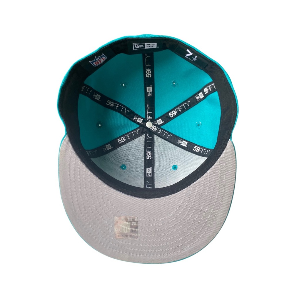 New Era NFL Miami Dolphins 59FIFTY Fitted Hat Cap Men’s 7 1/8 - Picture 8 of 13